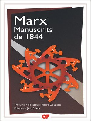 cover image of Manuscrits de 1844